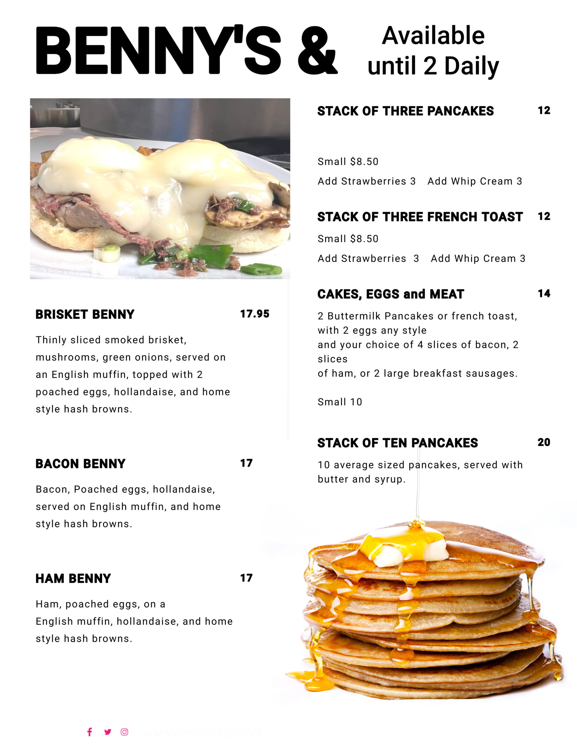Benny Menu